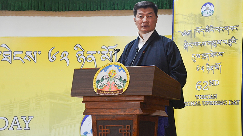 2021年3月10日，藏人行政中央司政洛桑森格。照片：國際西藏郵報