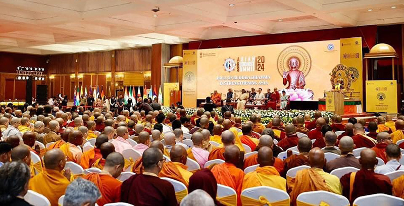 2024年11月05日，首屆亞洲佛教高峰會在印度新德里舉行。（照片：IBC）