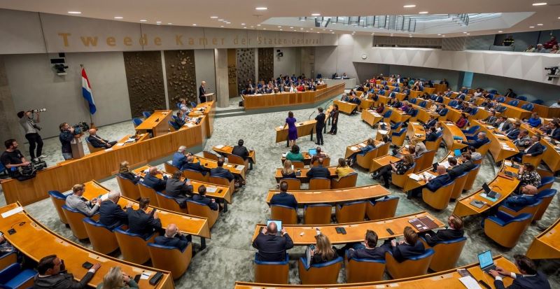 2025年4月15日，荷蘭國會通過關於西藏的三點議案。(圖片:荷蘭國會)